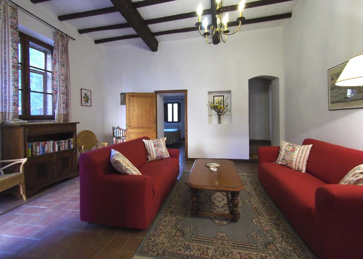 Living room Casa Da Guardia : villas for rent in tuscany italy